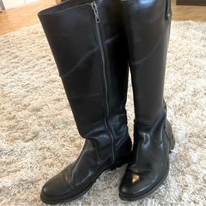 Black Leather FRYE Boots